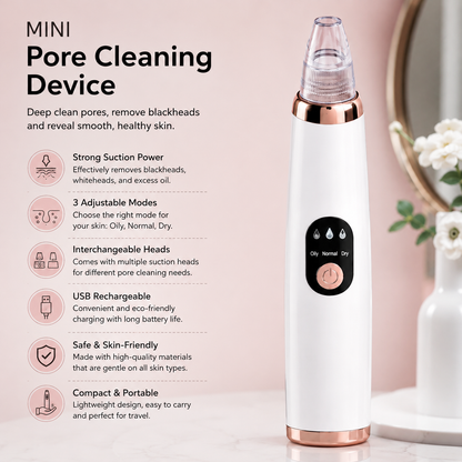 Deep Pore Vacuum Cleaner – Electric Blackhead & Pore Cleaning Device