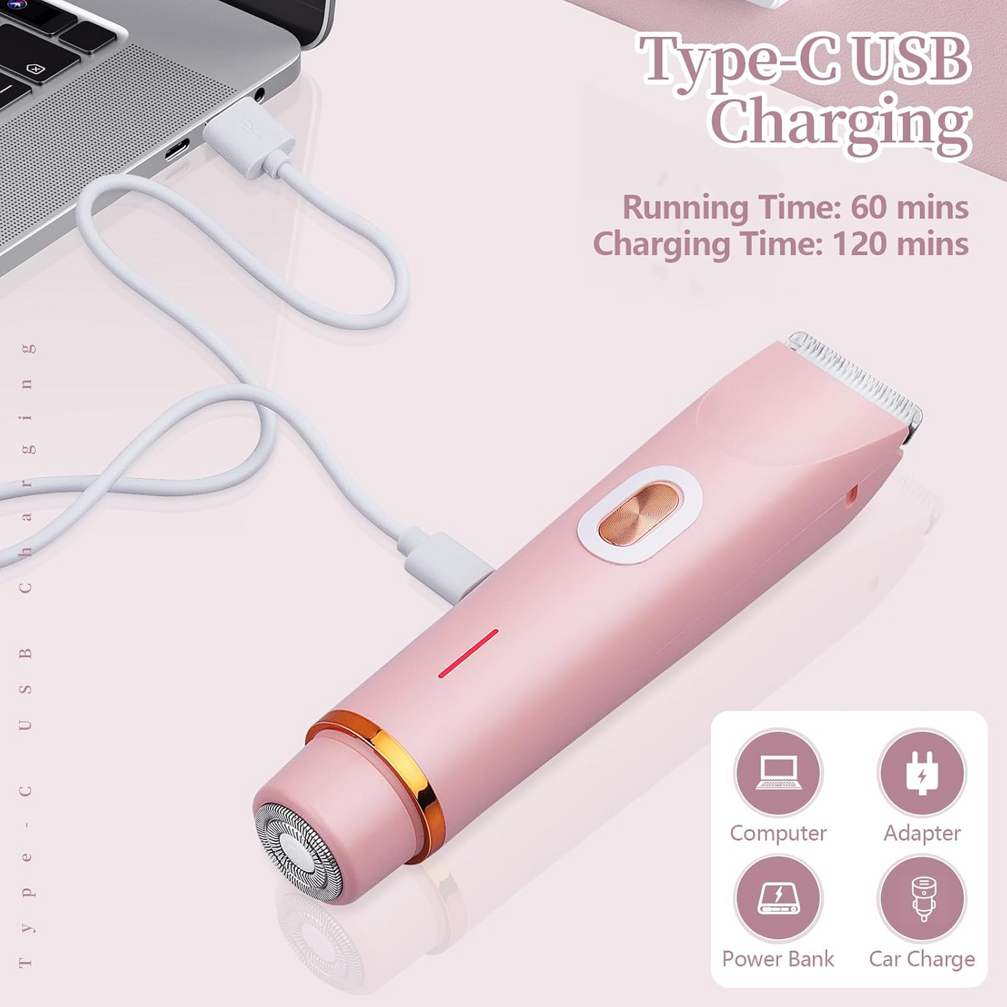 2-in-1 Dual Head Shaver for Women