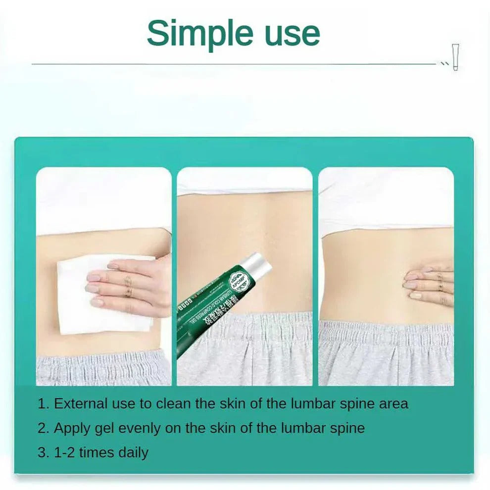 Lumbar Spine Cooling Relief Gel