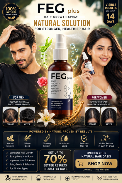 FEG Plus Minoxidil Beard & Hair Growth Serum