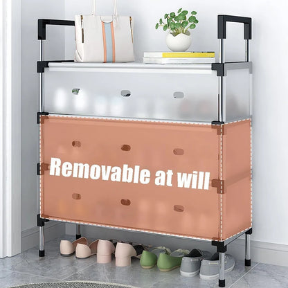 Premium Foldable Shoe Organizer Rack – Smart Space-Saving Footwear Storage Solution