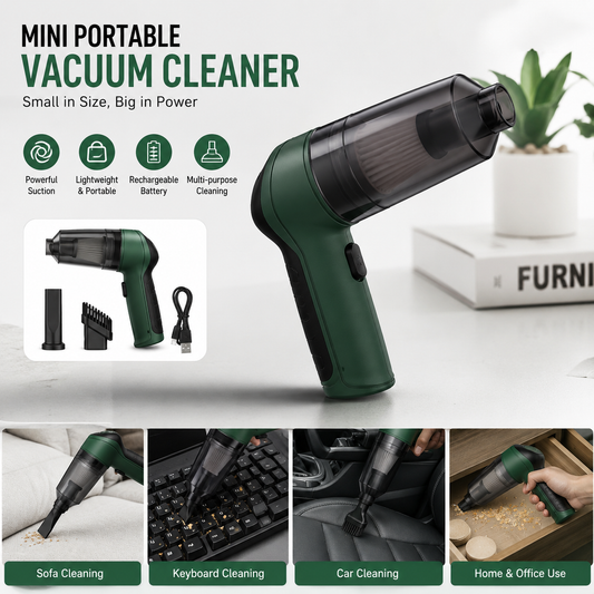 Mini Portable Vacuum Cleaner — Effortless Clean, Anywhere